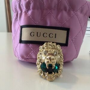 Gucci Lion Head Ring